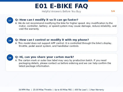 EOEOTWO Heavy-Duty E-Bike | 400 lbs Capacity | 65Nm Torque, 5 Riding Modes | Kids Rider