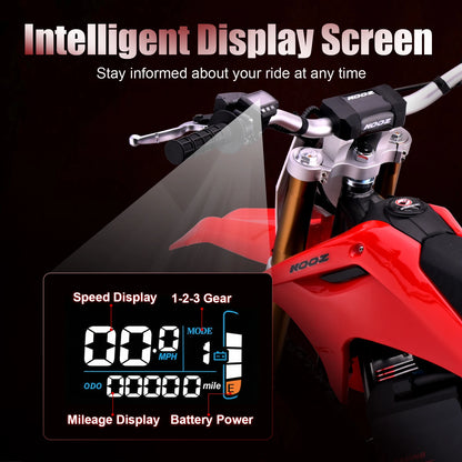 KOOZ HP131E-L 72V 8000W Electric Dirt Bike | 56 MPH | Kids Rider