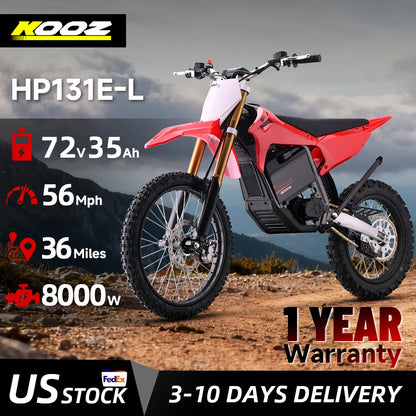 KOOZ HP131E-L 72V 8000W Electric Dirt Bike | 56 MPH | Kids Rider