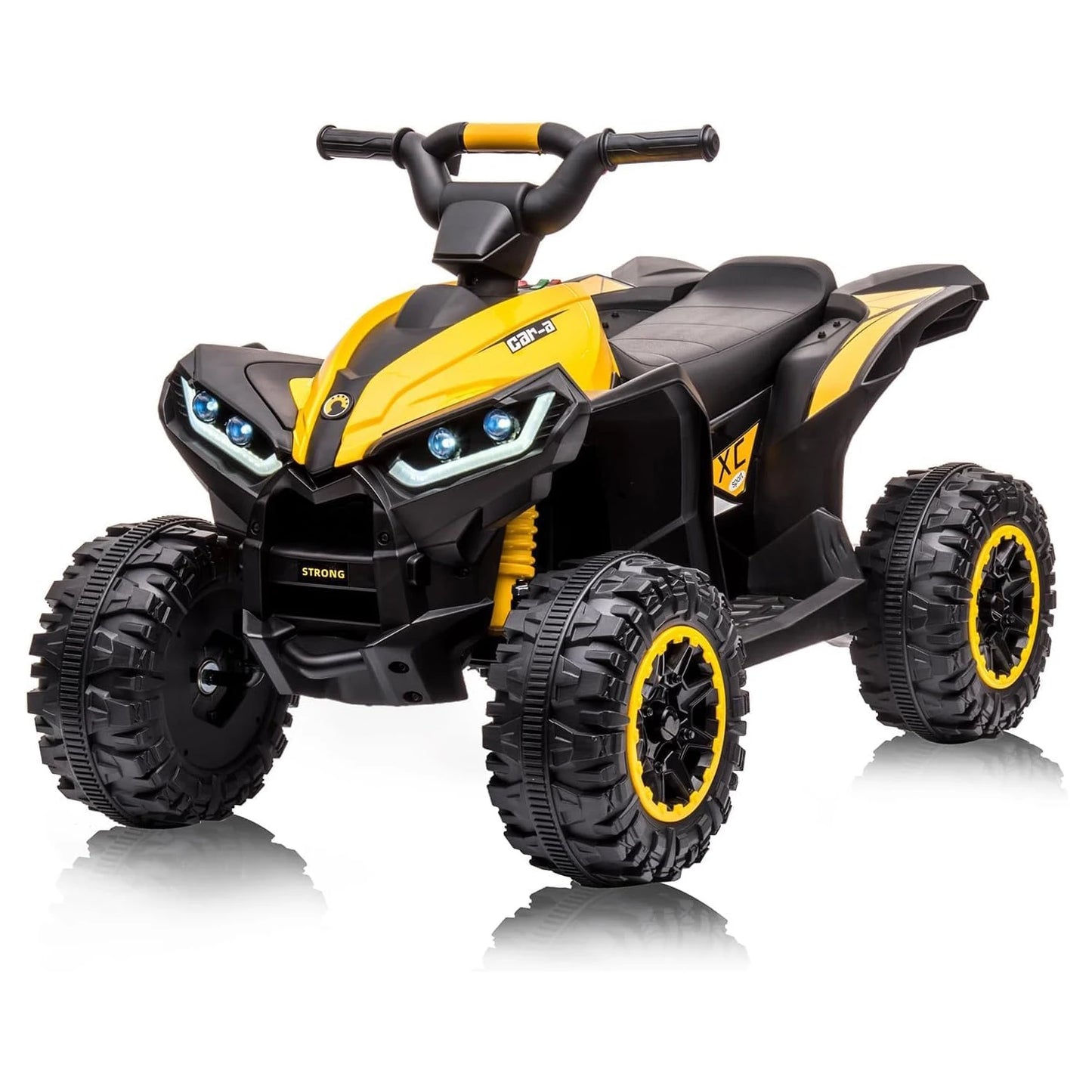 12V Kids Ride-On ATV w/ Remote, Lights & Music | Battery Powered Quad for Kids(Ages: 3-8Y)