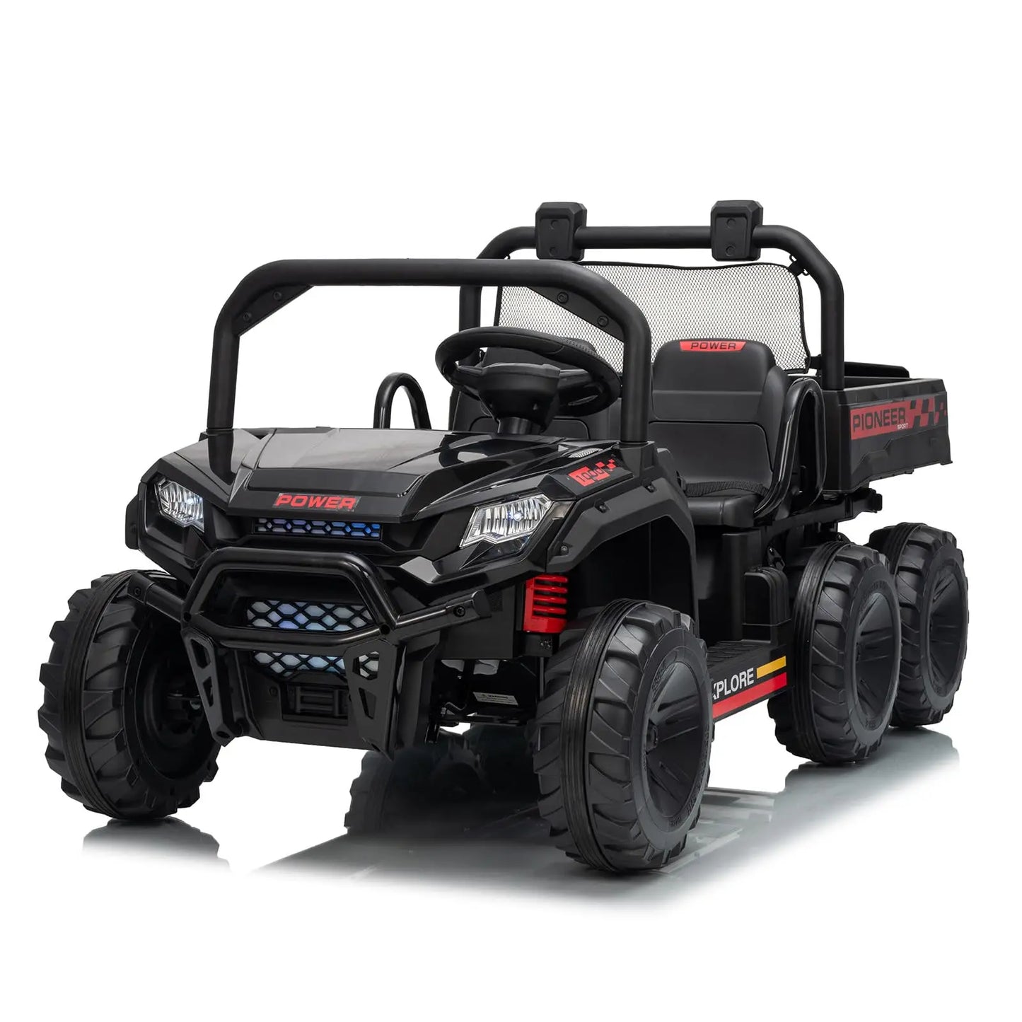 24V 4WD  Electric Ride-on Dump Truck For Kids | 2-Seater With Parental Remote Control | All-Terrain Off-Road Heavy Truck