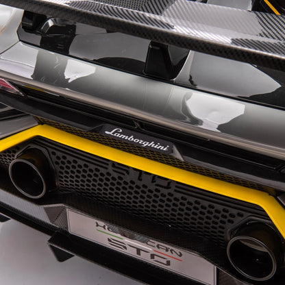 24V Licensed Lamborghini Huracan STO Kids Electric Ride-On Drift Car: 360° Spin