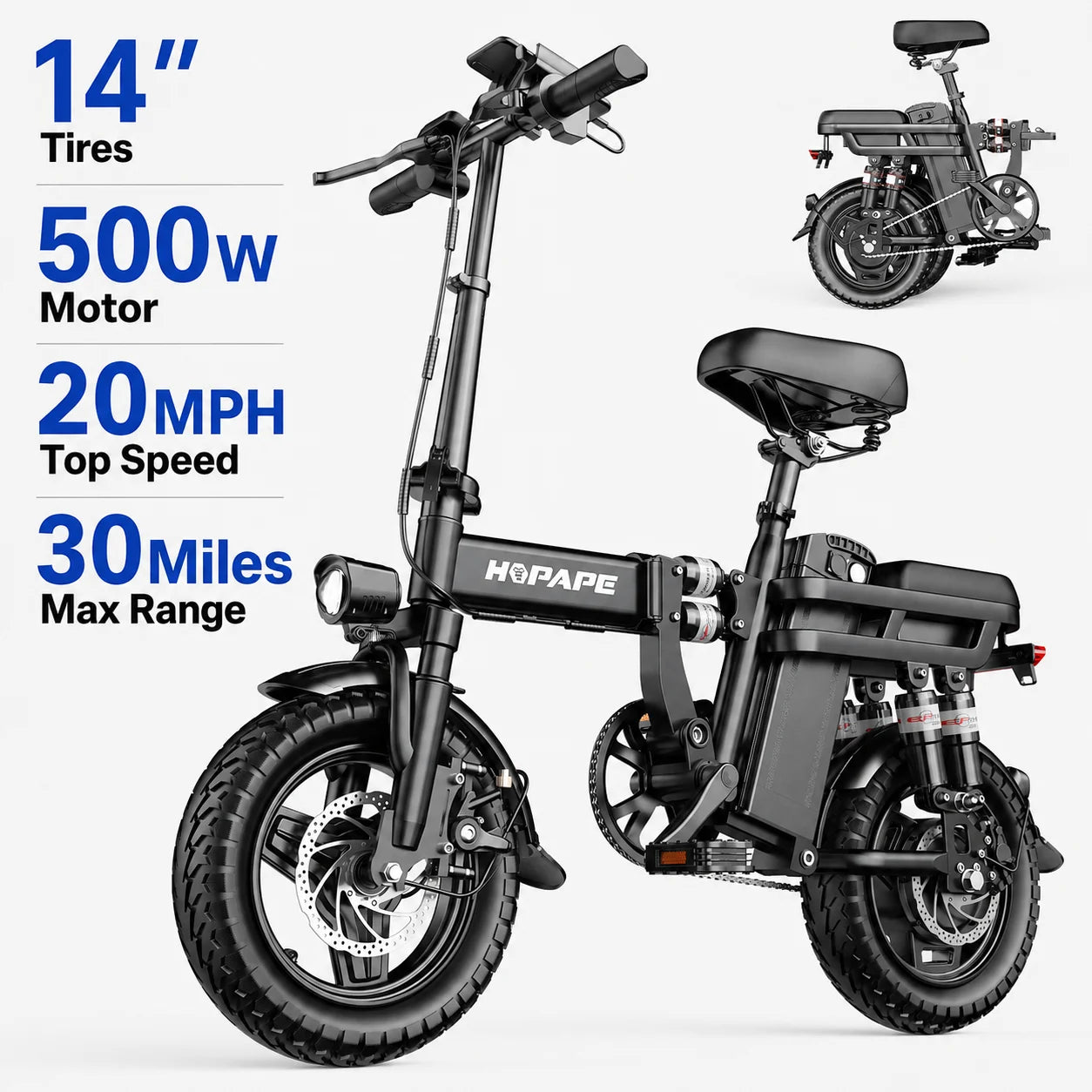 EOEOTWO Heavy-Duty E-Bike | 400 lbs Capacity | 65Nm Torque, 5 Riding Modes | Kids Rider