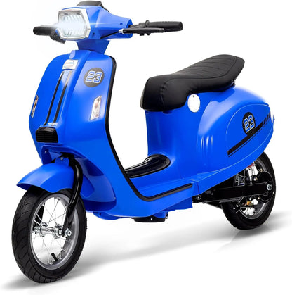 24V Kids Electric Motorcycle/Scooter w/ Seat & LED | Kids Rider (Age: 5-14Y)