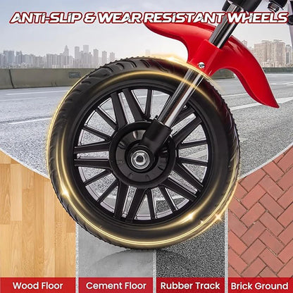 12V Kids Motorcycle | 3-Wheel Ride on Motorcycle w/Detachable Training Wheels