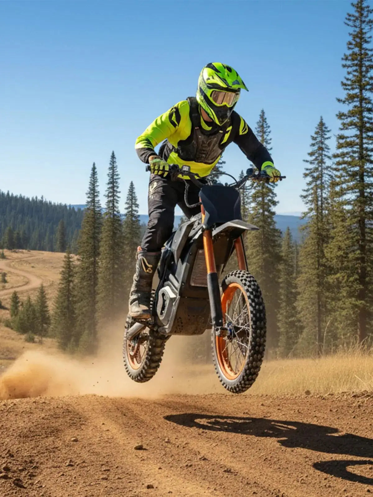 48V - 3000W Electric Dirt Bike | Off-Road Mountain E-Bike w/ Hydraulic Brakes for 12+ Ages