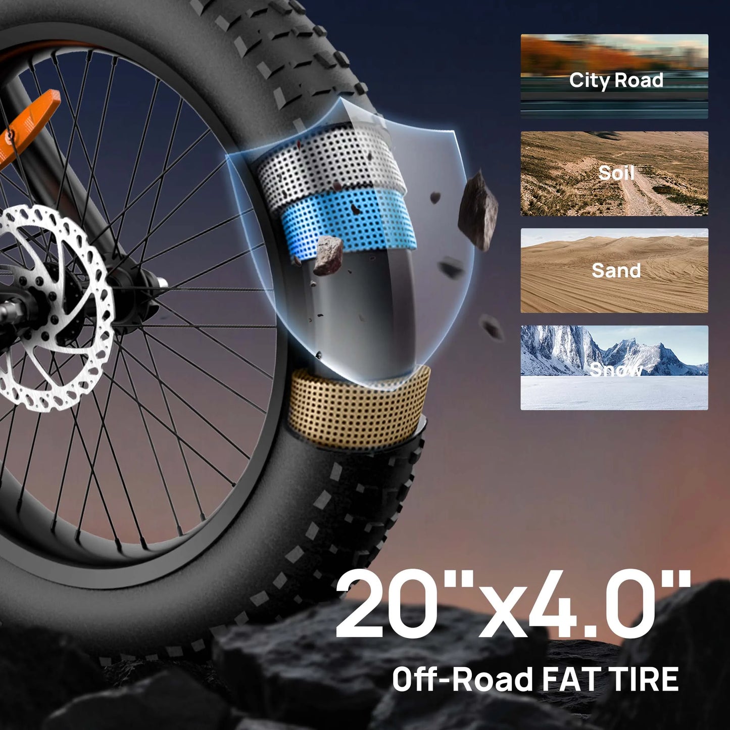 48V 1500W Electric Bike 28MPH 100-Mile Range Fat Tire | Free Shipping
