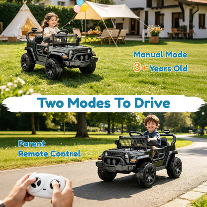 12V Kids Ride-On Car with Parent Remote | Spring Suspension | Kids Rider (Recommended Age: 2–6 Years)