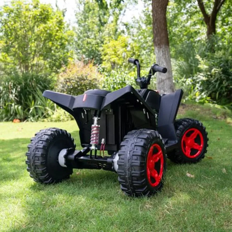 24V Kids Ride-On ATV Quad w/ Suspension | Electric 4 Wheeler Off-Road ATV