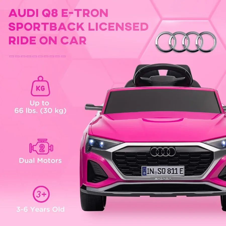 Licensed Audi Q8 e-tron Sportback 12V Ride-On Car | Remote Control | Kids Rider