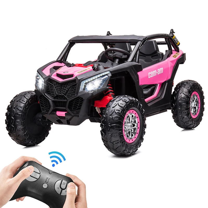 24V Kids Electric Ride-On UTV - Remote Control Off-Road Car for Ages 3-12
