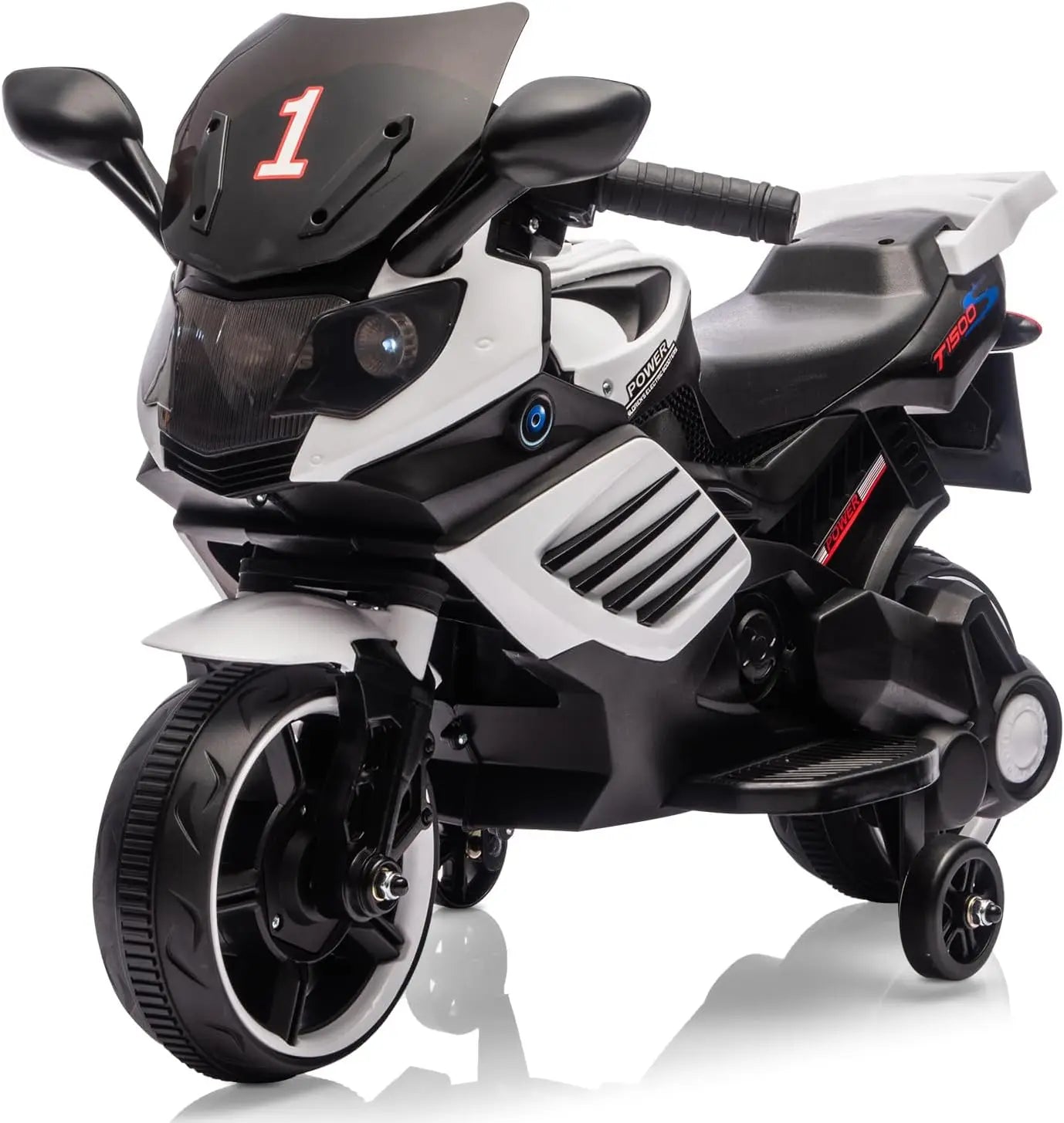 6V Ride-On Motorcycle for Kids & Toddlers | Training Wheels & Music | Kids Rider