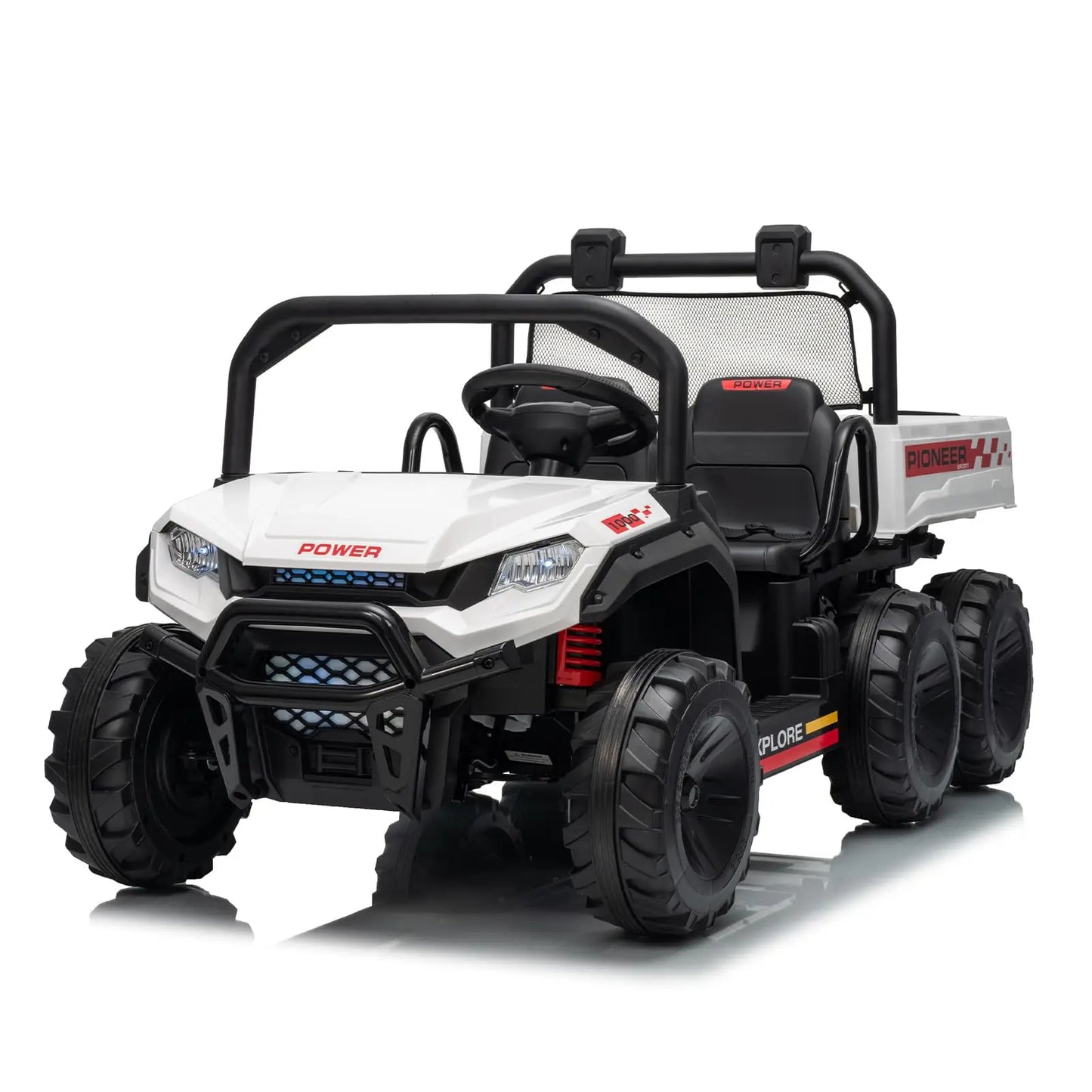 24V 4WD  Electric Ride-on Dump Truck For Kids | 2-Seater With Parental Remote Control | All-Terrain Off-Road Heavy Truck