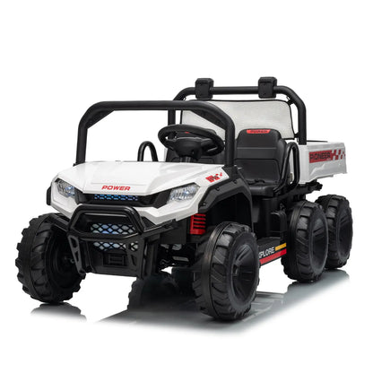 24V 4WD  Electric Ride-on Dump Truck For Kids | 2-Seater With Parental Remote Control | All-Terrain Off-Road Heavy Truck