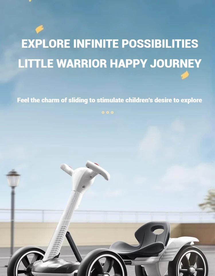 Battery Powered Kids Ride-On RC Kart | Remote Control & 4-Wheel Drive | Kids Rider(Age: 4-10Y)
