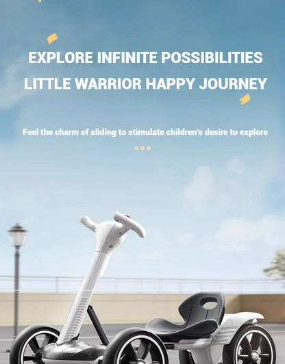 Battery Powered Kids Ride-On RC Kart | Remote Control & 4-Wheel Drive | Kids Rider(Age: 4-10Y)