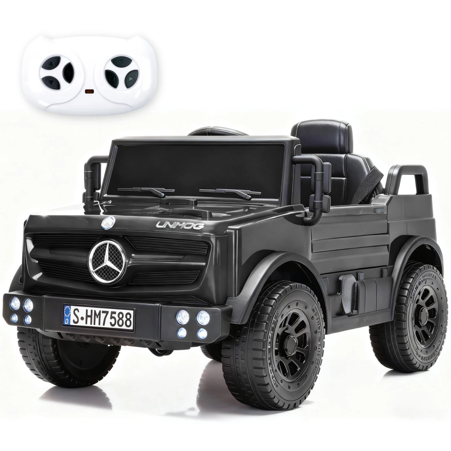 Licensed 12V Mercedes-Benz Unimog Kids Ride-On Jeep/Truck with Remote | Kids Rider