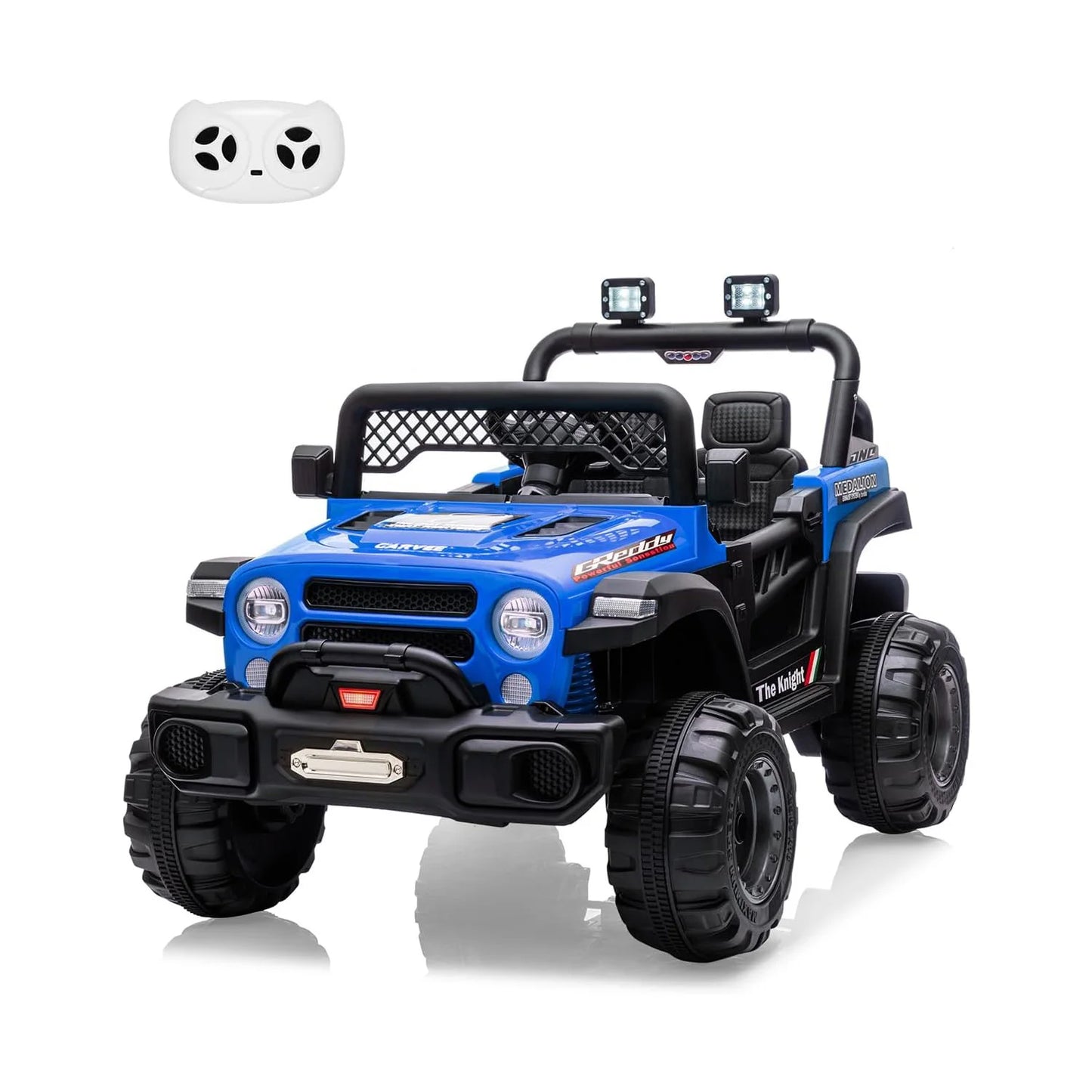 12V Kids Ride-On Jeep | 2 Seater, Parent Remote & LED Lights | Kids Rider
