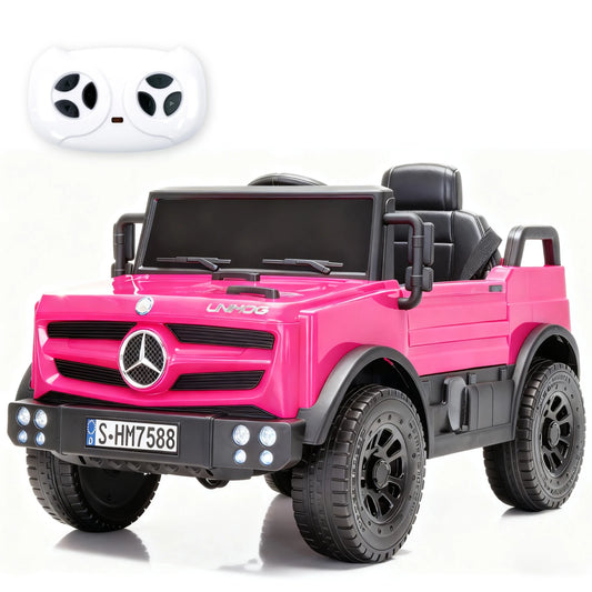 Licensed 12V Mercedes-Benz Unimog Kids Ride-On Jeep/Truck with Remote | Kids Rider