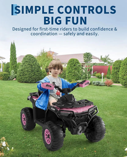12V Kids Ride-on Electric ATV with Dual 45W Motors & Remote (Age: 3 - 9Y)