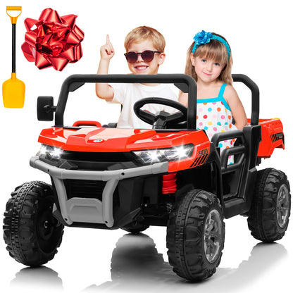 24V Kids Ride-On Dump Truck | 4WD 800W 2-Seater | Kids Rider