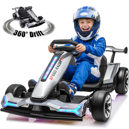 24V 360°Drift Go Kart for Kids | High Speed Drift Racing Car for Kids (Age: 5 to 14 Year)