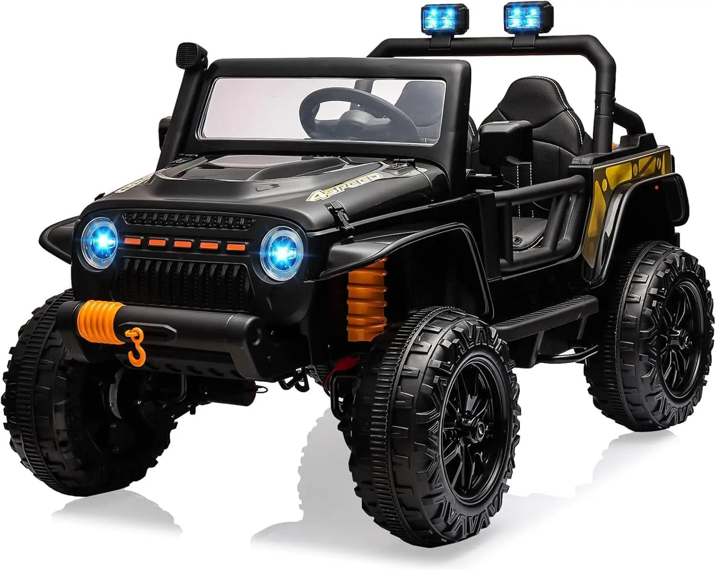 24V - 2 Seater Ride On Truck/Jeep for Kids | 4WD Battery Powered Jeep for Children
