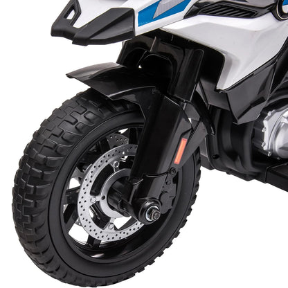 12V Kids Ride on Police Motorbike | Electric Cops Motorcycle with Training Wheels & Siren
