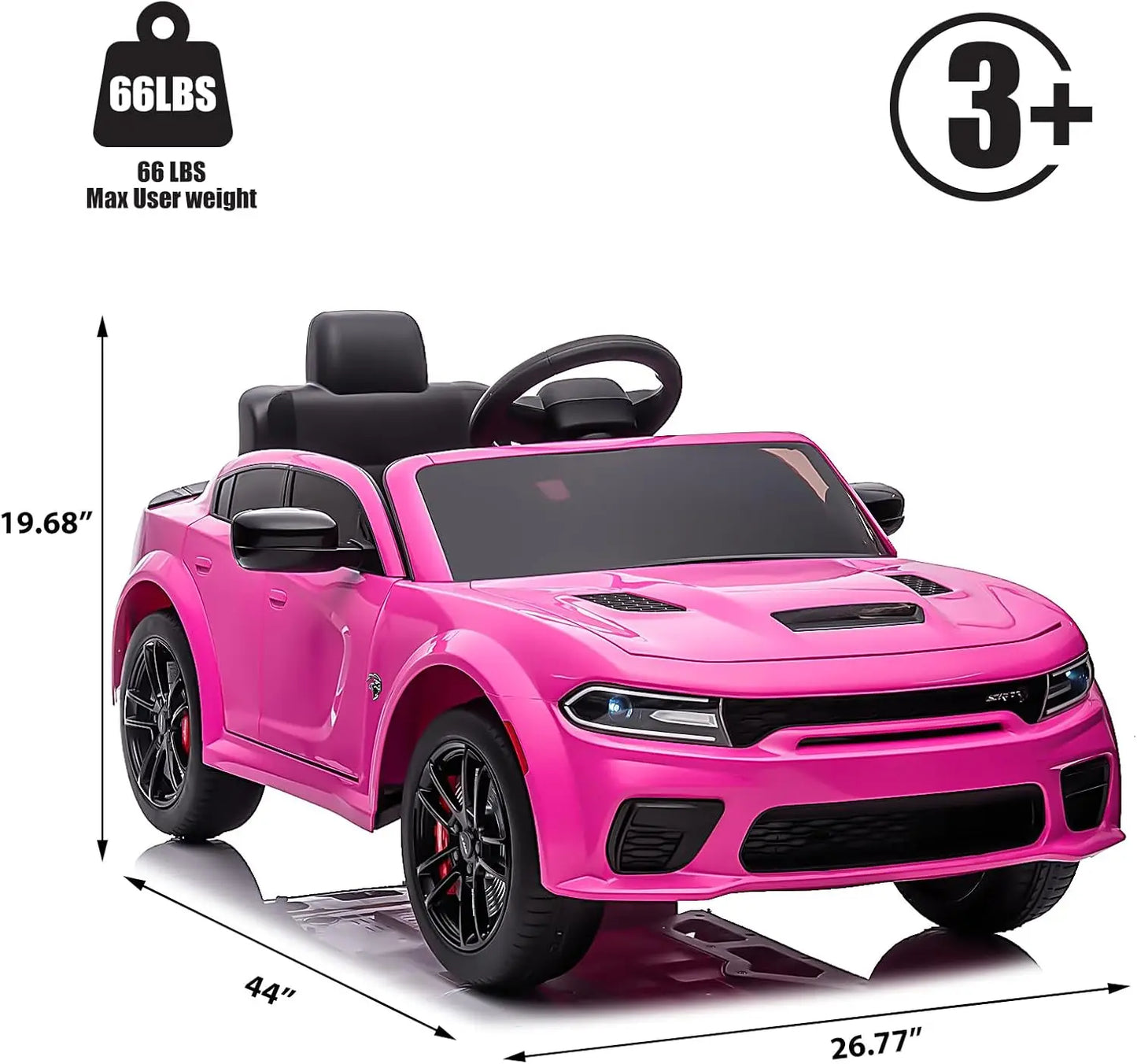 Dodge Charger SRT Hellcat 12V Kids Ride-On Car | 1-Seater