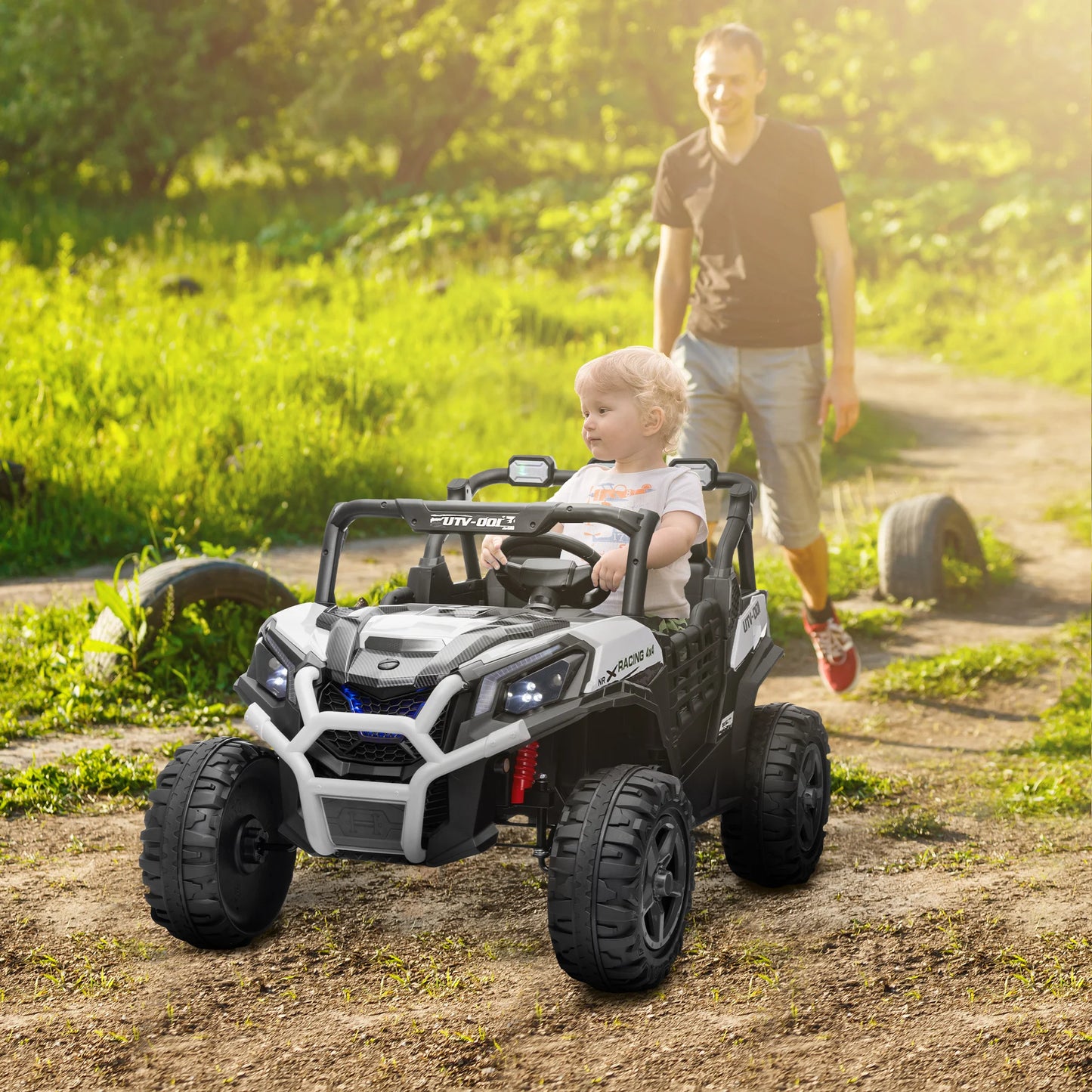 24V Electric Ride-On Car | 2 Seater with Parent Remote | Kids Rider