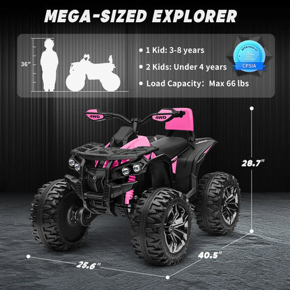 24V 4WD Kids ATV | 800W Motor & Remote | Kids Rider