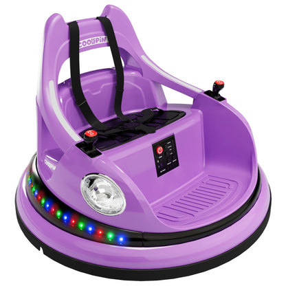 12V Kids Bumper Car with 360° Spin & Lights | Kids Rider (Age - 1 to 6 Year )