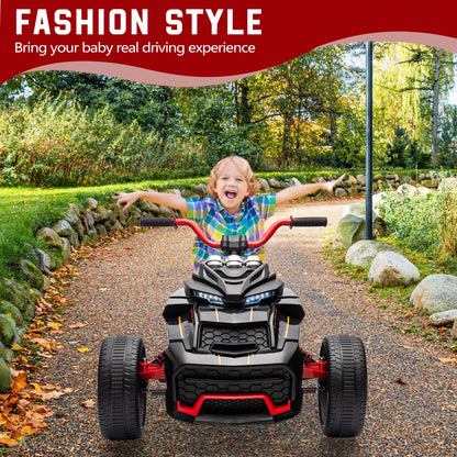 12V Kids ride-On 3-Wheel ATV Motorcycle w/ Lights & Music (Age: 2 to 8Y )