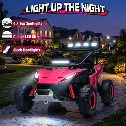 24V 4WD 2-Seater Kids Ride-On UTV Buggy w/ Remote | Kids Rider