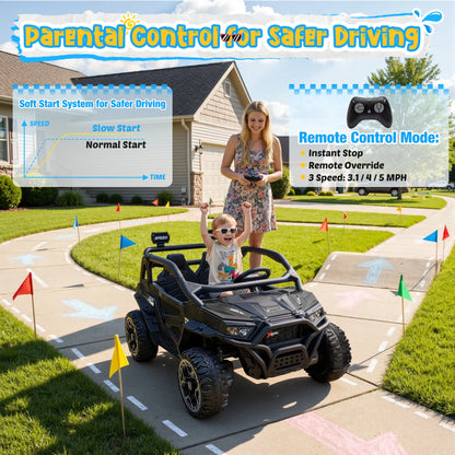 24V 4WD Kids Electric Off-Road UTV with Remote Control(Age: 3 to 10 Years)