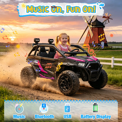 XXL 24V 4WD Off-Road Kids Ride-On UTV W/ Parent Control (70-90 Mins Ride Time)