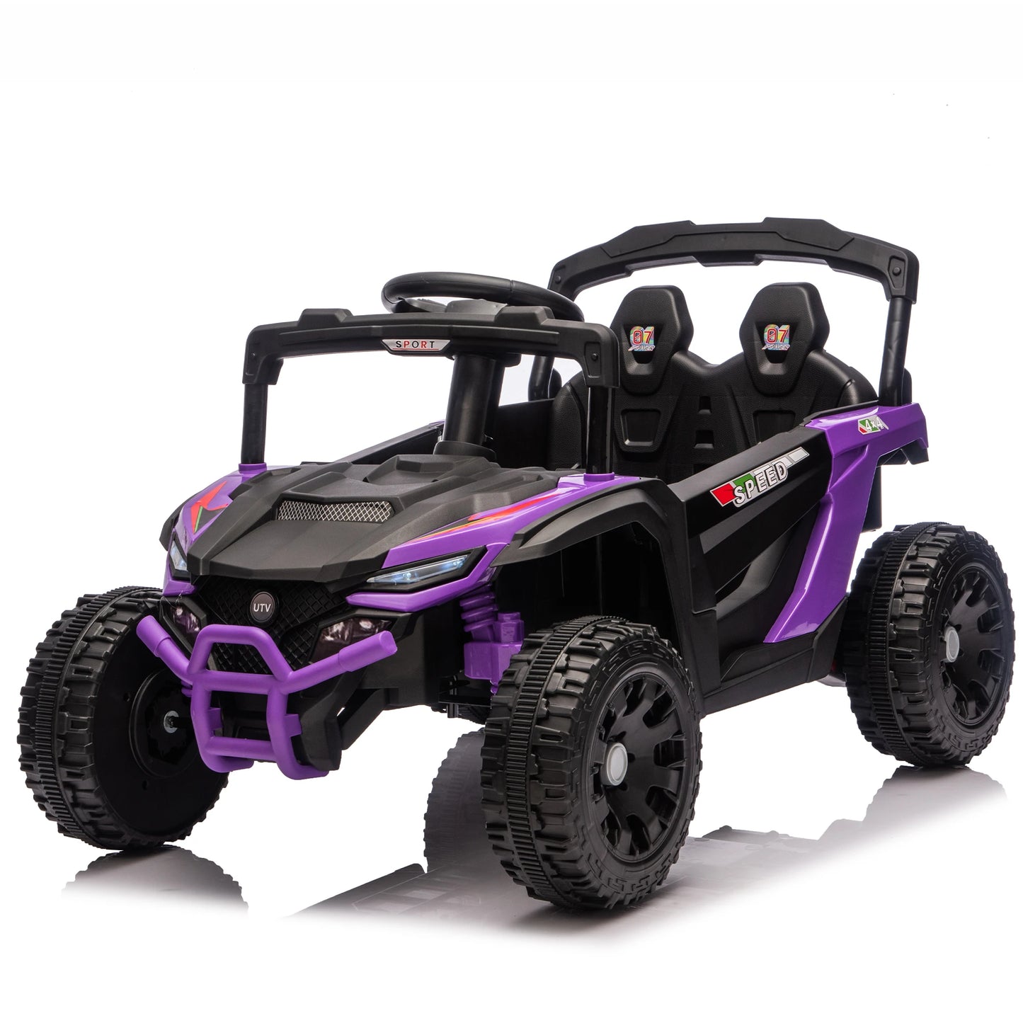 12V Electric UTV Ride-On Car | 2-Seater, Bluetooth & Remote | Kids Rider