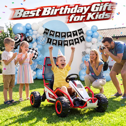 24V 400W Kids Electric Racing Go Kart Off-Road Ride On Car with Shock Absorber