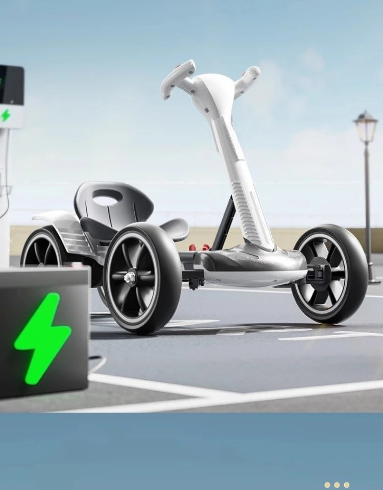 Battery Powered Kids Ride-On RC Kart | Remote Control & 4-Wheel Drive | Kids Rider(Age: 4-10Y)