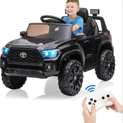 12V Toyota Kids Ride-On Truck w/ Remote, LED & 3 Speeds