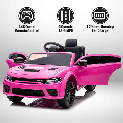 Dodge Charger SRT Hellcat 12V Kids Ride-On Car | 1-Seater