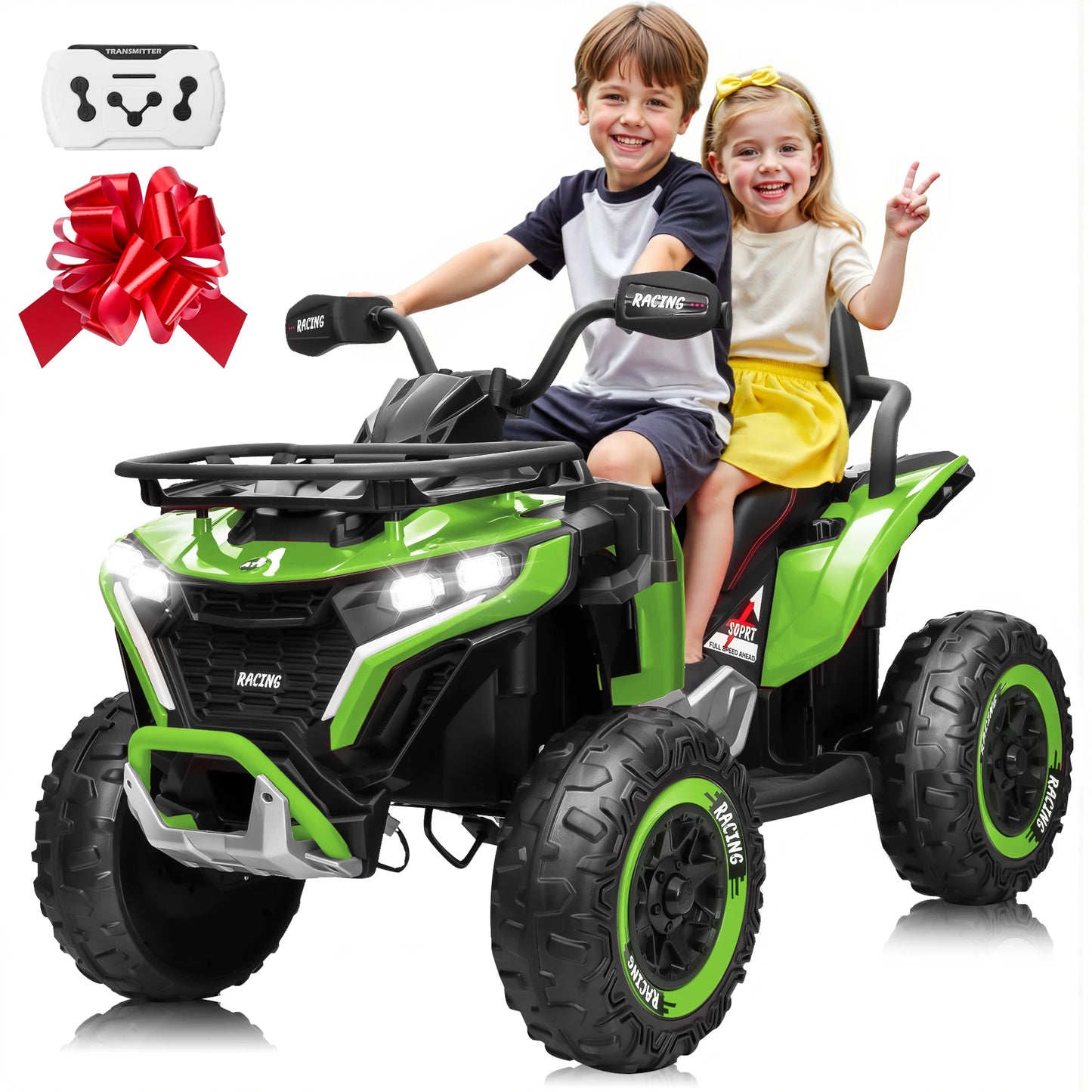24V XL 2-Seater Kids ATV | 800W Motors & 19" EVA Tires | Quad Bike for kids | Kids Rider