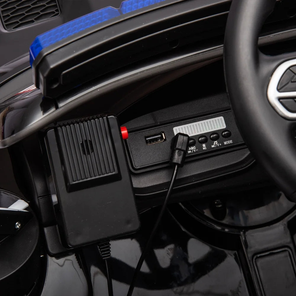 12V Kids Ride-On Car w/ Remote, Bluetooth & LED Lights | 1-Seater