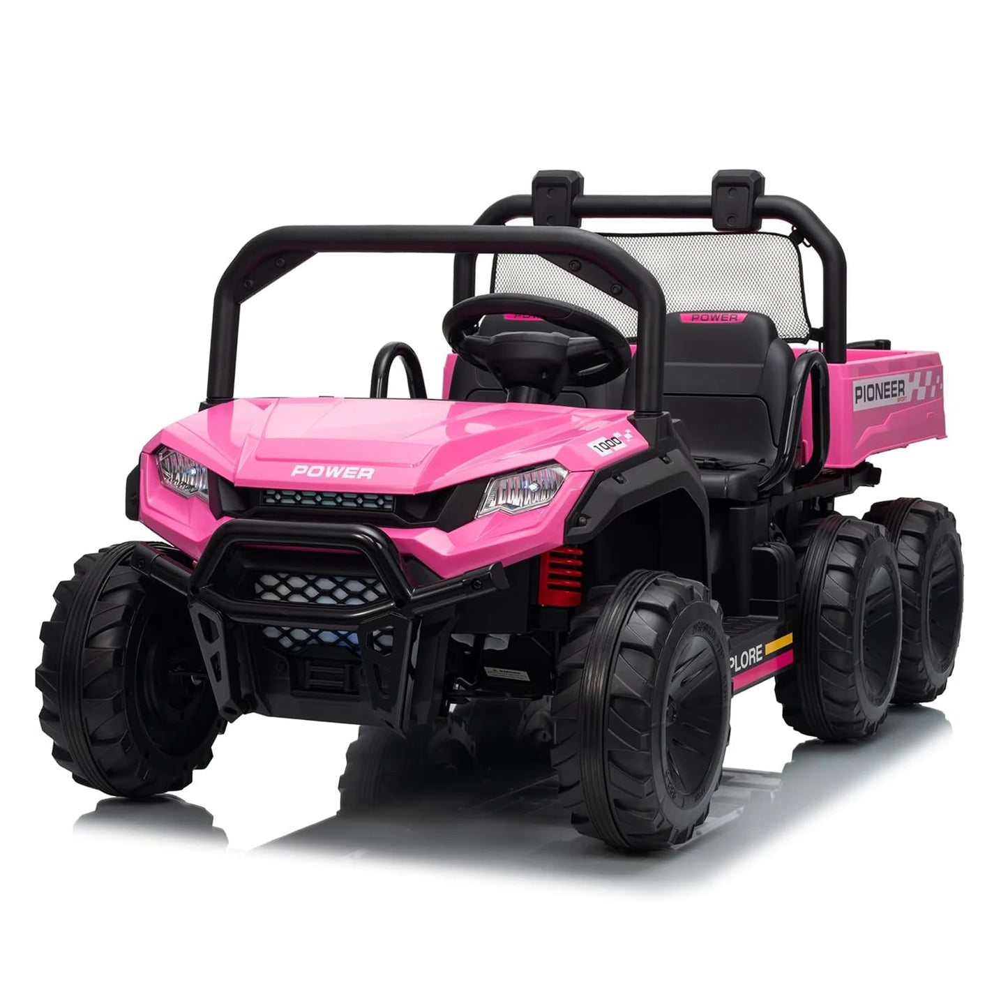 24V 4WD  Electric Ride-on Dump Truck For Kids | 2-Seater With Parental Remote Control | All-Terrain Off-Road Heavy Truck
