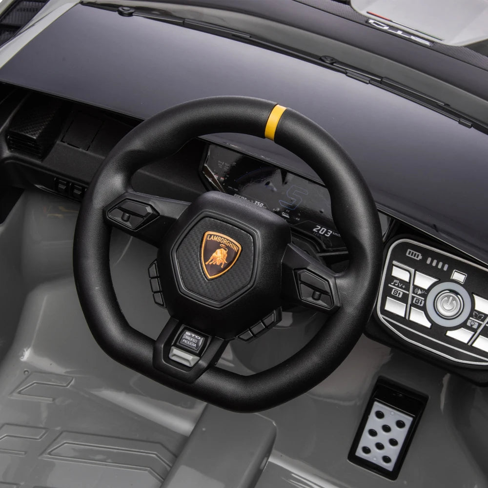 24V Licensed Lamborghini Huracan STO Kids Electric Ride-On Drift Car: 360° Spin