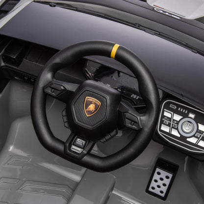 24V Licensed Lamborghini Huracan STO Kids Electric Ride-On Drift Car: 360° Spin