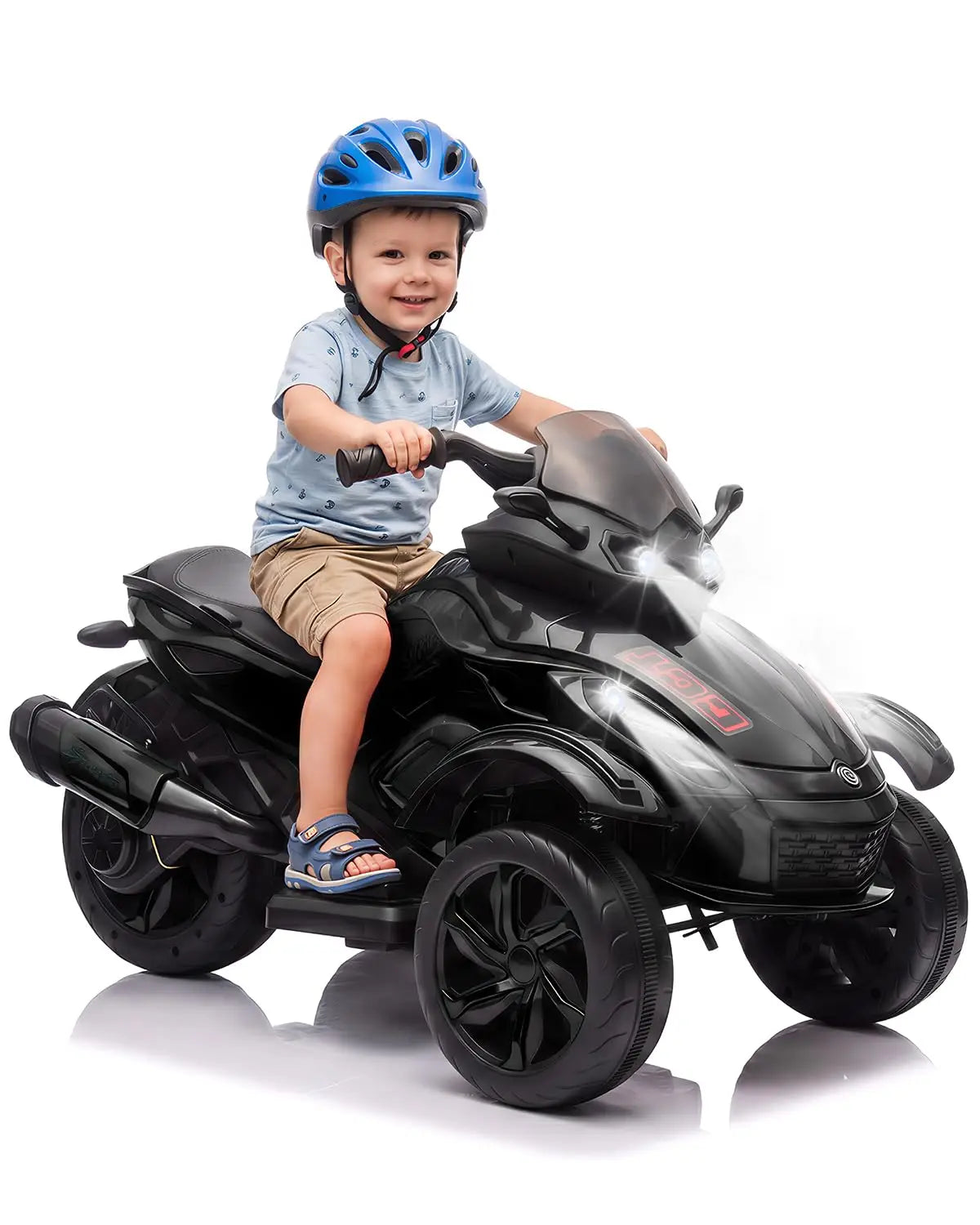 12V Electric Ride-On Tricycle | Dual Motor, Lights & Music | Kids Rider
