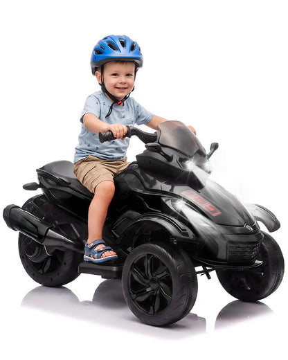 12V Electric Ride-On Tricycle | Dual Motor, Lights & Music | Kids Rider