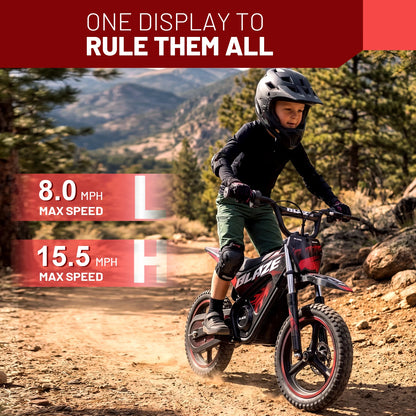 KOOZ HP01E 36V 350W Electric Dirt Bike | 15.5 MPH | Kids Rider
