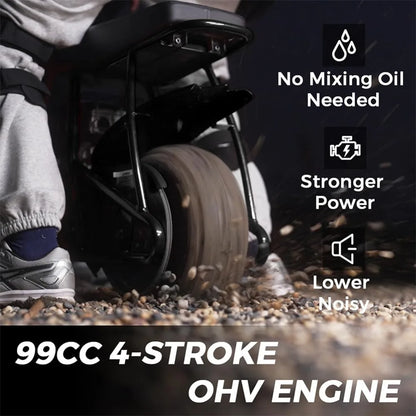 GMB100 99cc Gas Mini Bike for Adults & Teens — Up to 220 lbs